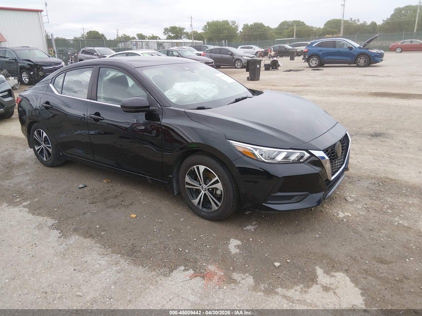 2020 Nissan Sentra VIN 3N1AB8CV9LY305532 IAAI salvage auction — LEFT SIDE, Salvage Title, sold $25 on 2026-08-24 (photo 1)