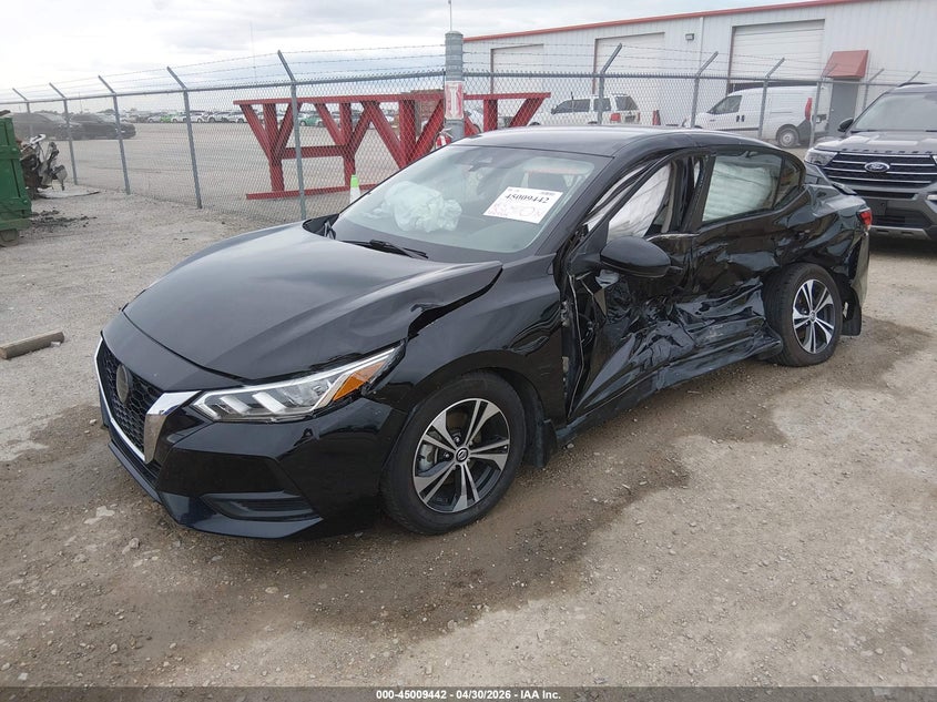 2020 Nissan Sentra VIN 3N1AB8CV9LY305532 IAAI salvage auction — LEFT SIDE, Salvage Title, sold $25 on 2026-08-24 (photo 2)