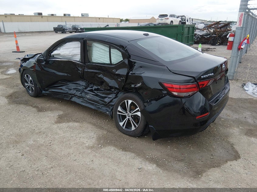 2020 Nissan Sentra VIN 3N1AB8CV9LY305532 IAAI salvage auction — LEFT SIDE, Salvage Title, sold $25 on 2026-08-24 (photo 3)