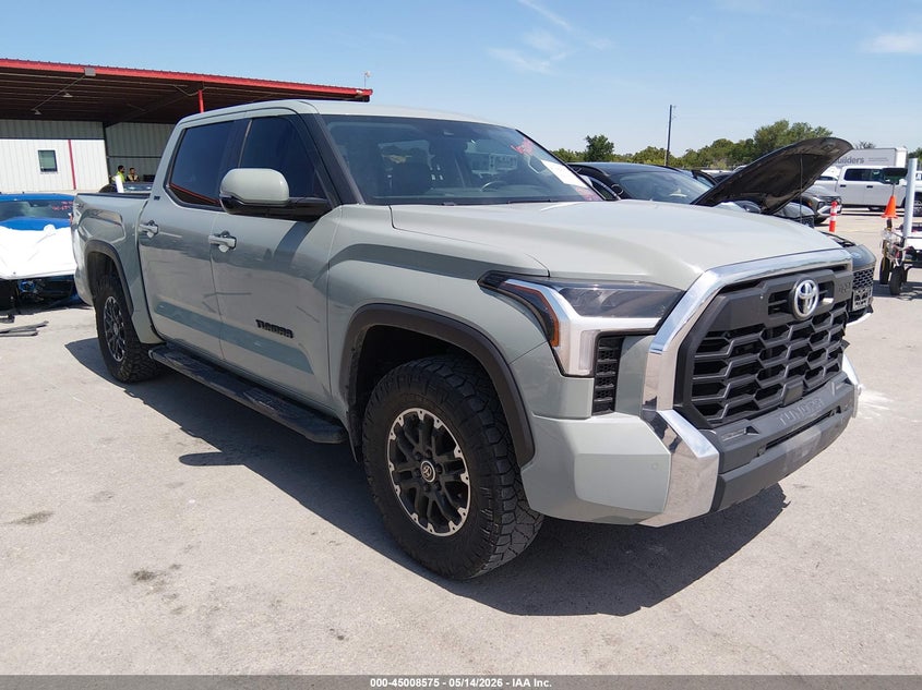 2023 Toyota Tundra VIN 5TFLA5DBXPX081125 IAAI salvage auction — LEFT FRONT, Salvage (Texas), sold $18,500 on 2026-07-30 (photo 1)