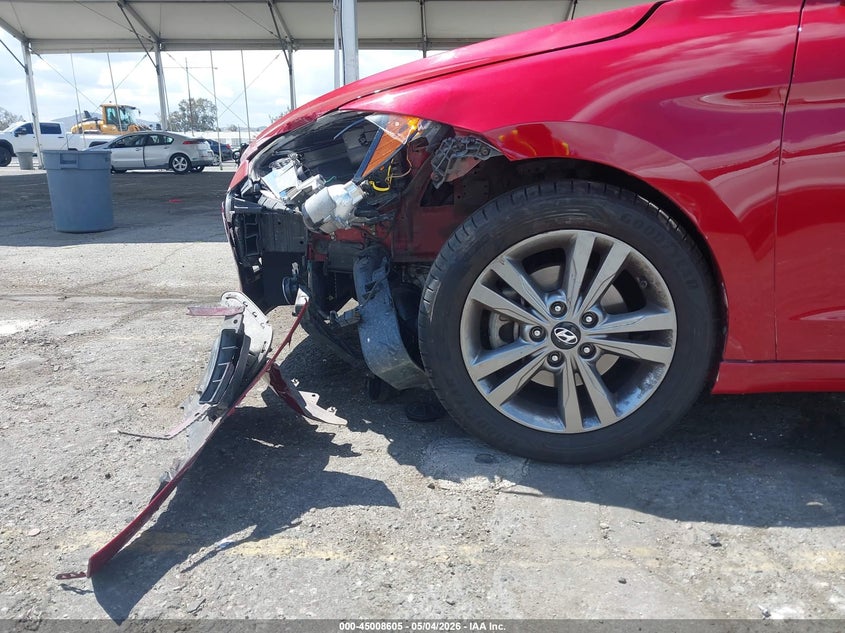 2017 Hyundai Elantra VIN KMHD84LF6HU402848 IAAI salvage auction — LEFT FRONT, Salvage (California), sold $2,200 on 2026-07-07 (photo 6)