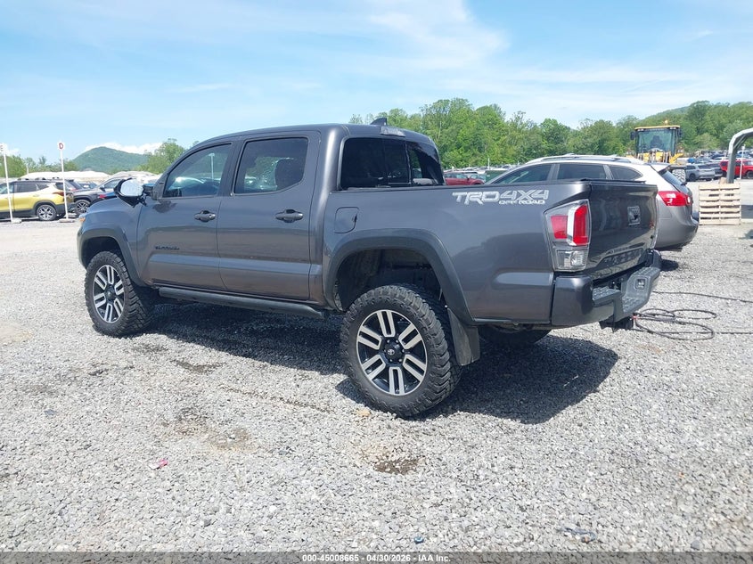 2021 Toyota Tacoma VIN 5TFCZ5AN8MX250657 IAAI salvage auction — FRONT & REAR, Salvage (Georgia), sold $12,000 on 2026-07-31 (photo 3)