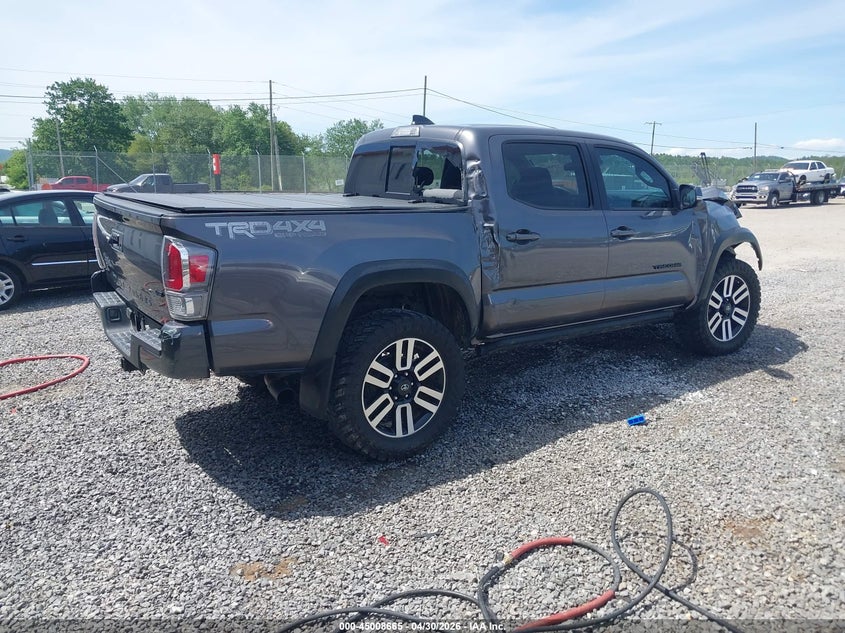 2021 Toyota Tacoma VIN 5TFCZ5AN8MX250657 IAAI salvage auction — FRONT & REAR, Salvage (Georgia), sold $12,000 on 2026-07-31 (photo 4)