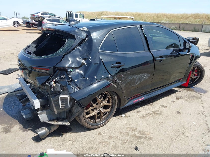2023 Toyota Corolla VIN JTNABAAE4PA006723 IAAI salvage auction — FRONT & REAR, Non-Repairable (California), sold $950 on 2026-07-15 (photo 4)