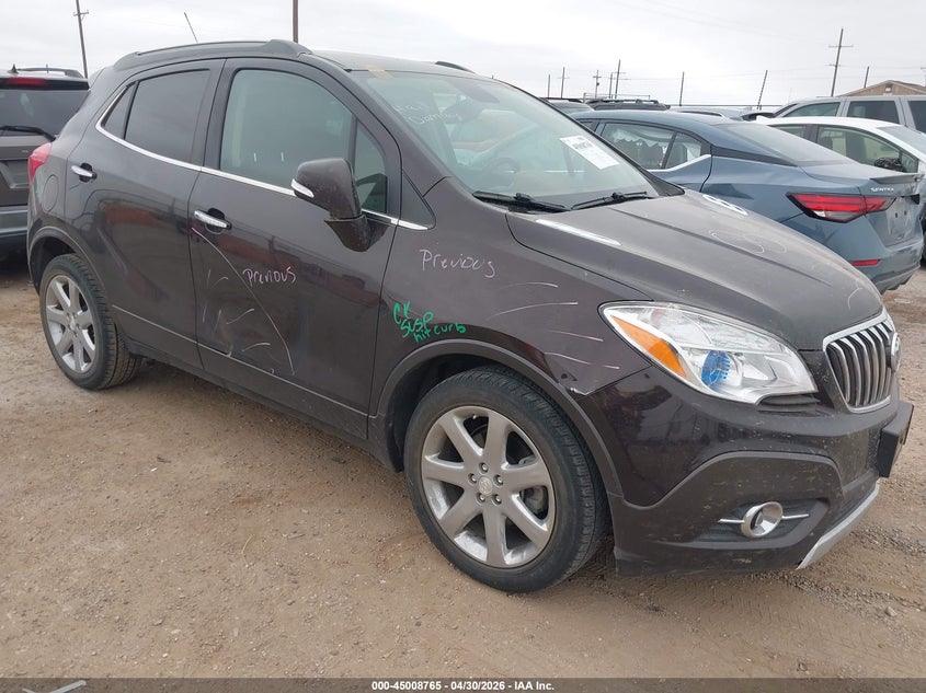 2016 Buick Encore VIN KL4CJCSB1GB621864 IAAI salvage auction — SIDE, Original (Texas), sold $1,300 on 2026-07-21 (photo 1)