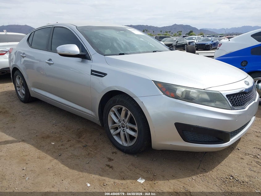2011 Kia Optima VIN KNAGM4A76B5165172 IAAI salvage auction — NORMAL WEAR, Salvage (Texas), sold $1,350 on 2026-07-07 (photo 1)