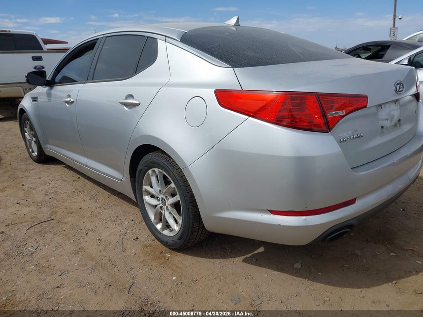 2011 Kia Optima VIN KNAGM4A76B5165172 IAAI salvage auction — NORMAL WEAR, Salvage (Texas), sold $1,350 on 2026-07-07 (photo 3)