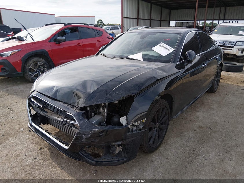 2021 Audi A4 VIN WAUBBAF4XMN009023 IAAI salvage auction — FRONT END, Original (Texas), sold $7,200 on 2026-07-28 (photo 2)