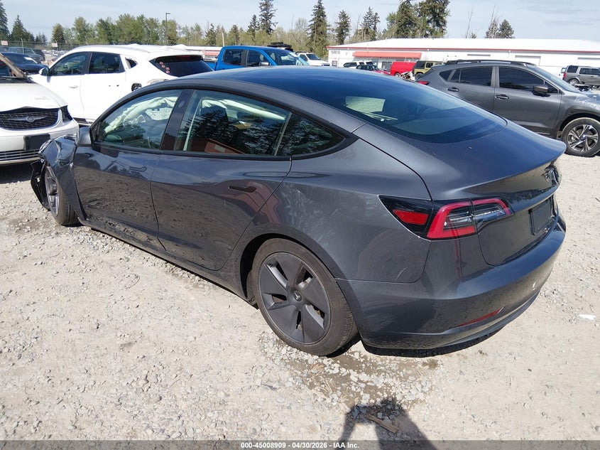 2023 Tesla Model 3 VIN 5YJ3E1EA5PF411377 IAAI salvage auction — LEFT FRONT, Bill Of Sale (Washington), sold $5,800 on 2026-07-29 (photo 3)