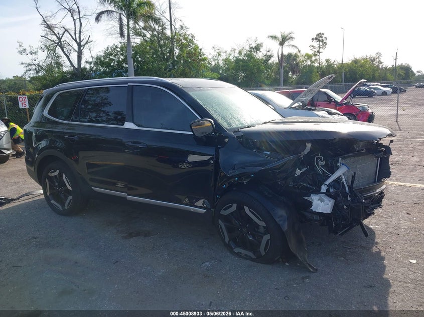 2025 Kia Telluride VIN 5XYP34GC5SG603150 IAAI salvage auction — FRONT END, Certificate Of Destruction (Florida), sold $9,200 on 2026-07-06 (photo 1)