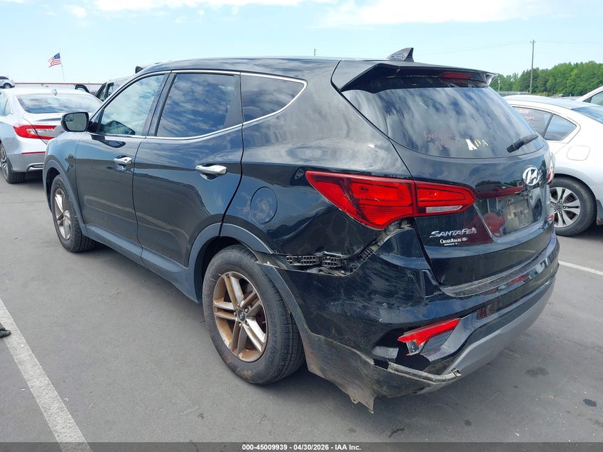 2017 Hyundai Santa fe VIN 5XYZT3LB5HG384800 IAAI salvage auction — LEFT REAR, Salvage (Idaho), sold $1,900 on 2026-07-15 (photo 3)