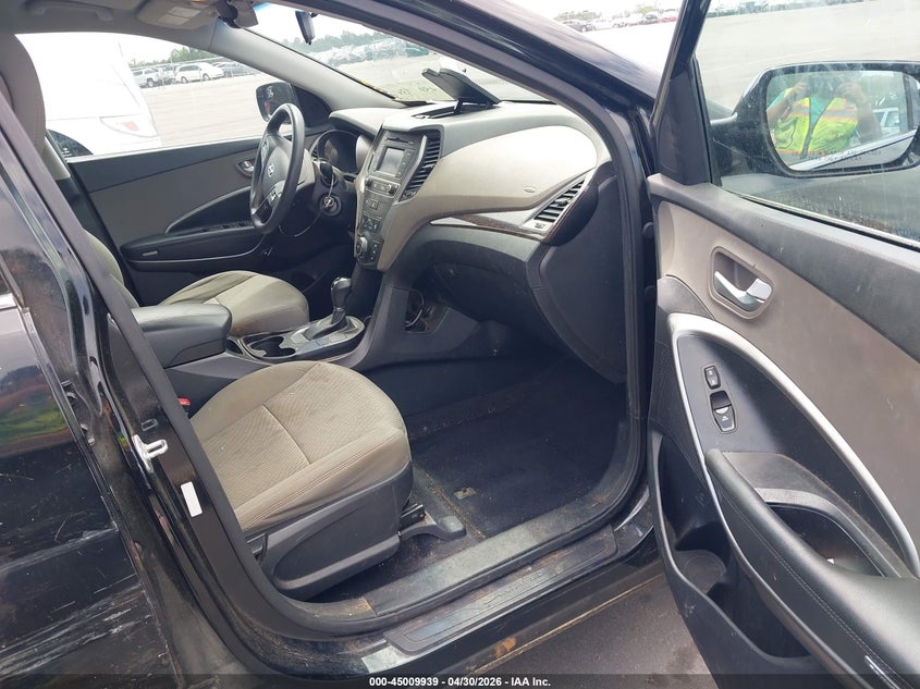 2017 Hyundai Santa fe VIN 5XYZT3LB5HG384800 IAAI salvage auction — LEFT REAR, Salvage (Idaho), sold $1,900 on 2026-07-15 (photo 5)