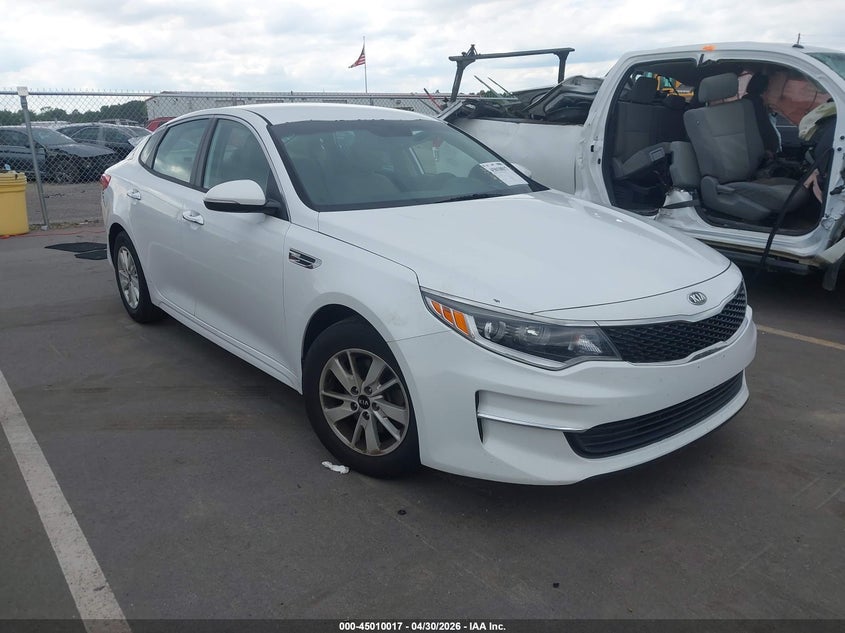2016 Kia Optima VIN 5XXGT4L36GG081310 IAAI salvage auction — REAR END, Salvage (North Carolina), sold $1,150 on 2026-07-15 (photo 1)