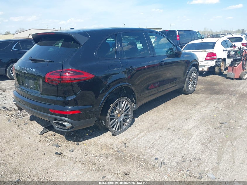 2017 Porsche Cayenne VIN WP1AA2A20HKA81576 IAAI salvage auction — REAR END, Clear (Michigan), sold $12,000 on 2026-07-09 (photo 4)