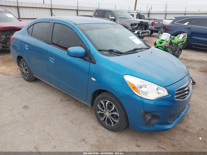 2019 Mitsubishi Mirage VIN ML32F3FJ0KHF04793 IAAI salvage auction — LEFT FRONT, Rebuildable (Florida), sold $1,600 on 2026-07-28 (photo 1)