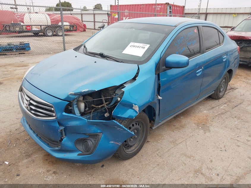 2019 Mitsubishi Mirage VIN ML32F3FJ0KHF04793 IAAI salvage auction — LEFT FRONT, Rebuildable (Florida), sold $1,600 on 2026-07-28 (photo 2)
