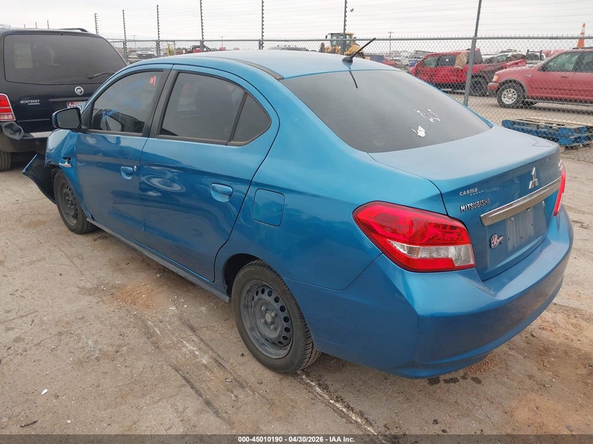 2019 Mitsubishi Mirage VIN ML32F3FJ0KHF04793 IAAI salvage auction — LEFT FRONT, Rebuildable (Florida), sold $1,600 on 2026-07-28 (photo 3)