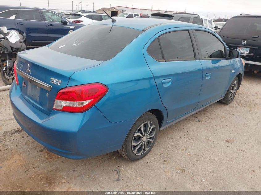 2019 Mitsubishi Mirage VIN ML32F3FJ0KHF04793 IAAI salvage auction — LEFT FRONT, Rebuildable (Florida), sold $1,600 on 2026-07-28 (photo 4)