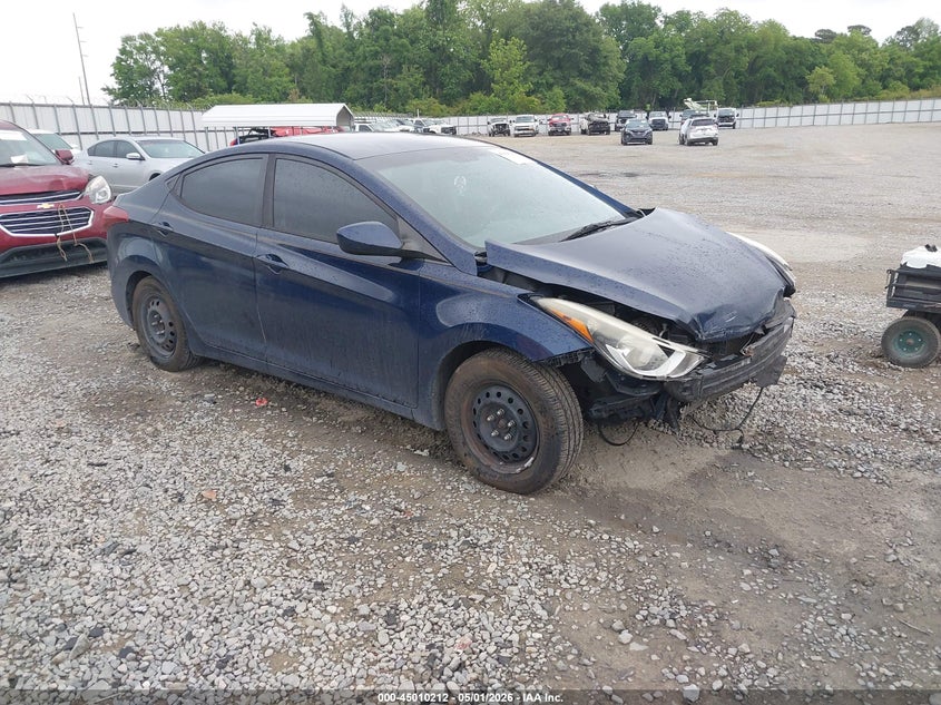2016 Hyundai Elantra VIN 5NPDH4AE0GH737188 IAAI salvage auction — FRONT END, Salvage (Georgia), sold $725 on 2026-07-06 (photo 1)