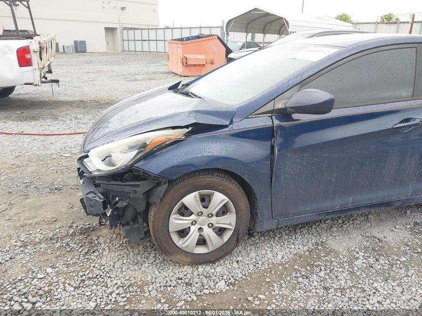 2016 Hyundai Elantra VIN 5NPDH4AE0GH737188 IAAI salvage auction — FRONT END, Salvage (Georgia), sold $725 on 2026-07-06 (photo 6)