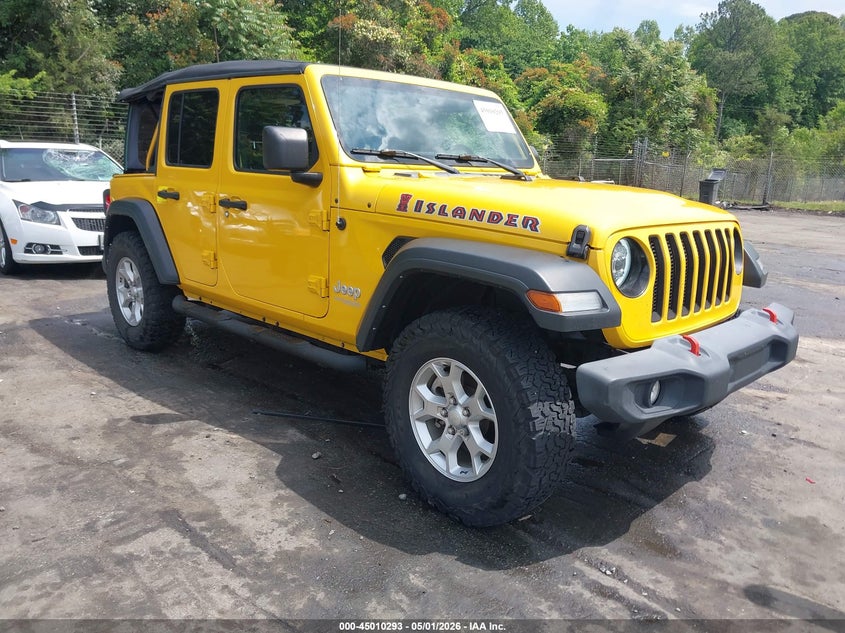 2021 Jeep Wrangler / VIN 1C4HJXDN5MW755632 IAAI salvage auction — REAR END, Salvage (North Carolina), sold $7,550 on 2026-07-30 (photo 1)