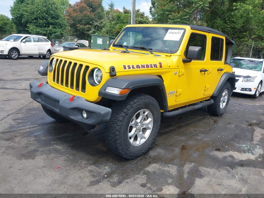 2021 Jeep Wrangler / VIN 1C4HJXDN5MW755632 IAAI salvage auction — REAR END, Salvage (North Carolina), sold $7,550 on 2026-07-30 (photo 2)