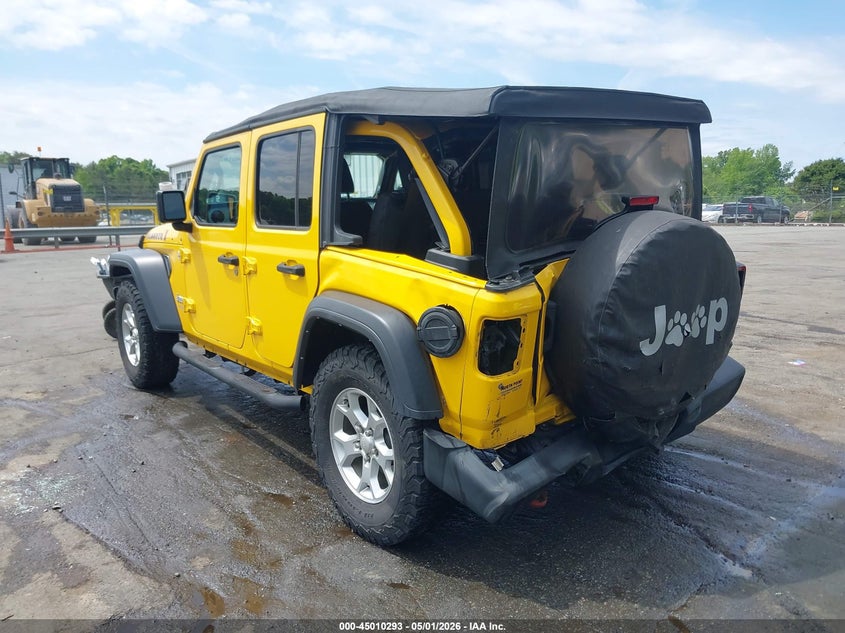 2021 Jeep Wrangler / VIN 1C4HJXDN5MW755632 IAAI salvage auction — REAR END, Salvage (North Carolina), sold $7,550 on 2026-07-30 (photo 3)