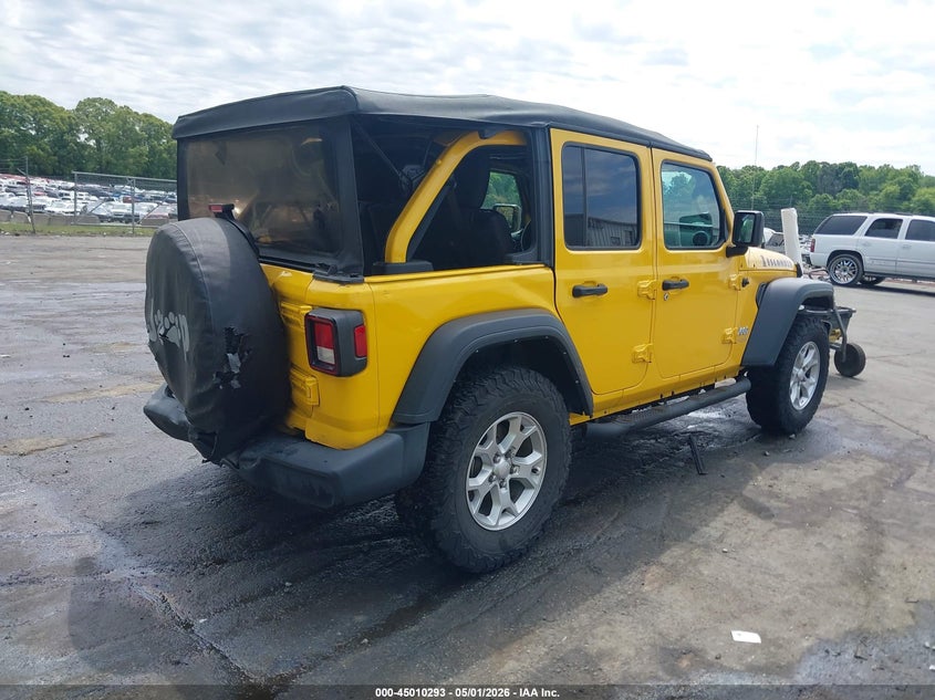 2021 Jeep Wrangler / VIN 1C4HJXDN5MW755632 IAAI salvage auction — REAR END, Salvage (North Carolina), sold $7,550 on 2026-07-30 (photo 4)