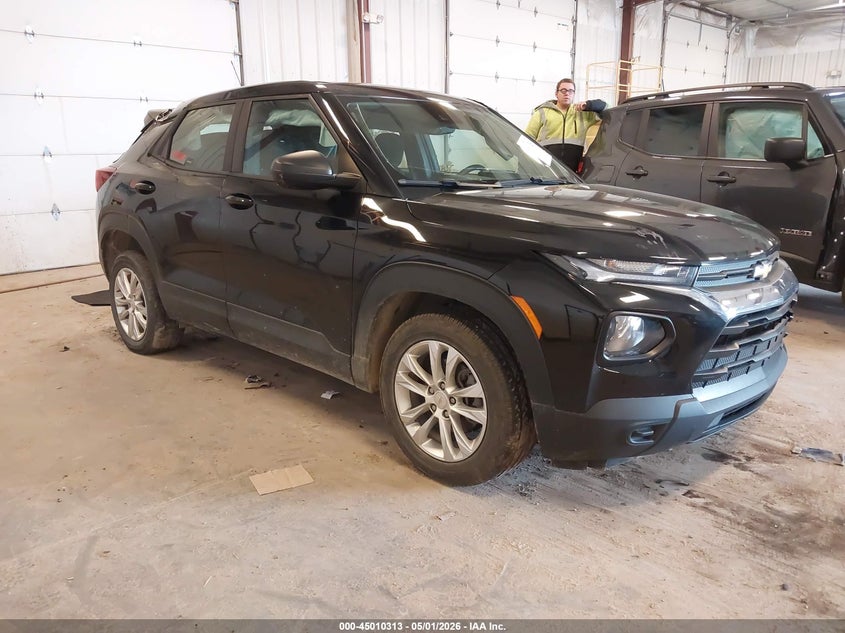 2022 Chevrolet Trailblazer VIN KL79MNSL5NB021399 IAAI salvage auction — LEFT SIDE, Scrap (Michigan), sold $1,700 on 2026-07-14 (photo 1)