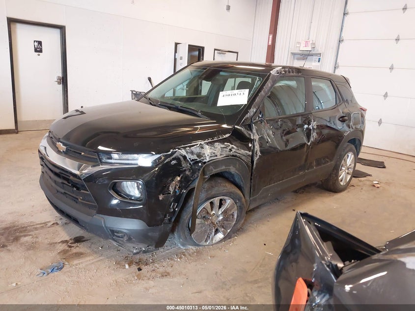2022 Chevrolet Trailblazer VIN KL79MNSL5NB021399 IAAI salvage auction — LEFT SIDE, Scrap (Michigan), sold $1,700 on 2026-07-14 (photo 2)