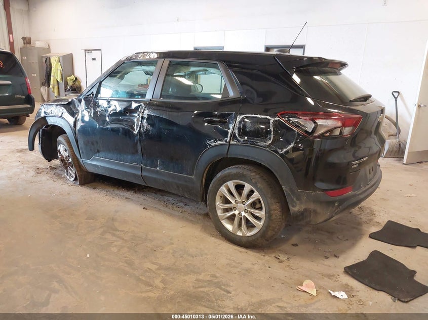 2022 Chevrolet Trailblazer VIN KL79MNSL5NB021399 IAAI salvage auction — LEFT SIDE, Scrap (Michigan), sold $1,700 on 2026-07-14 (photo 3)
