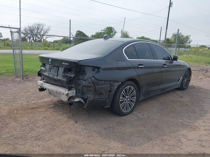 2017 BMW 5er VIN WBAJA5C37HG456372 IAAI salvage auction — REAR END, Original (Texas), sold $6,400 on 2026-07-28 (photo 4)