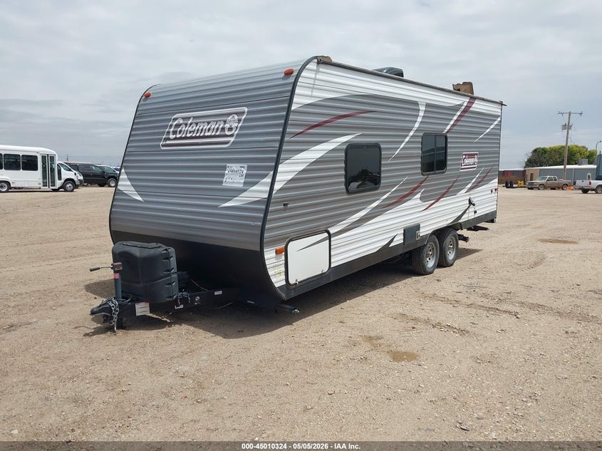 2018 Coleman 21' travel trailer VIN 4YDT21527JH935491 IAAI salvage auction — HAIL, Original (Texas), sold $2,850 on 2026-07-28 (photo 2)