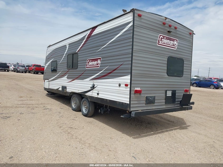 2018 Coleman 21' travel trailer VIN 4YDT21527JH935491 IAAI salvage auction — HAIL, Original (Texas), sold $2,850 on 2026-07-28 (photo 3)