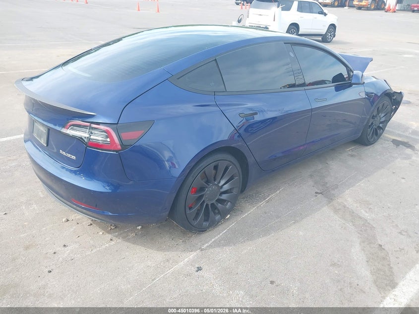 2021 Tesla Model 3 VIN 5YJ3E1EC8MF092540 IAAI salvage auction — FRONT END, Salvage (Tennessee), sold $5,550 on 2026-07-07 (photo 4)