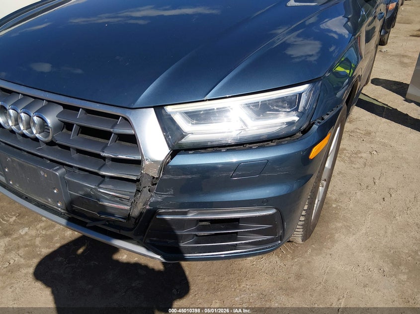 2018 Audi Q5 VIN WA1BNAFY4J2130957 IAAI salvage auction — FRONT END, Salvage (Massachusetts), sold $7,400 on 2026-07-24 (photo 6)