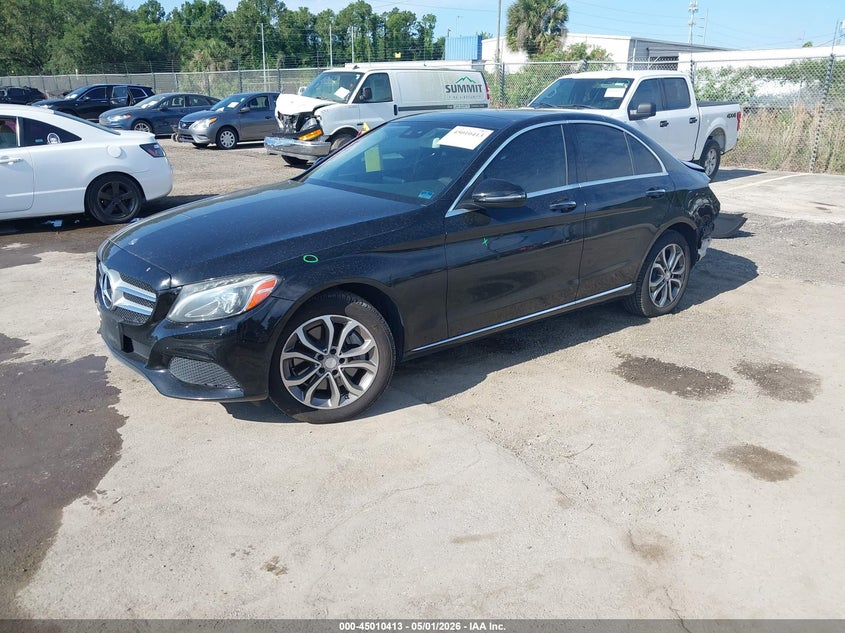 2017 Mercedes-benz C-klasse VIN WDDWF4KB9HR241213 IAAI salvage auction — REAR END, Rebuildable (Florida), sold $4,450 on 2026-07-08 (photo 2)