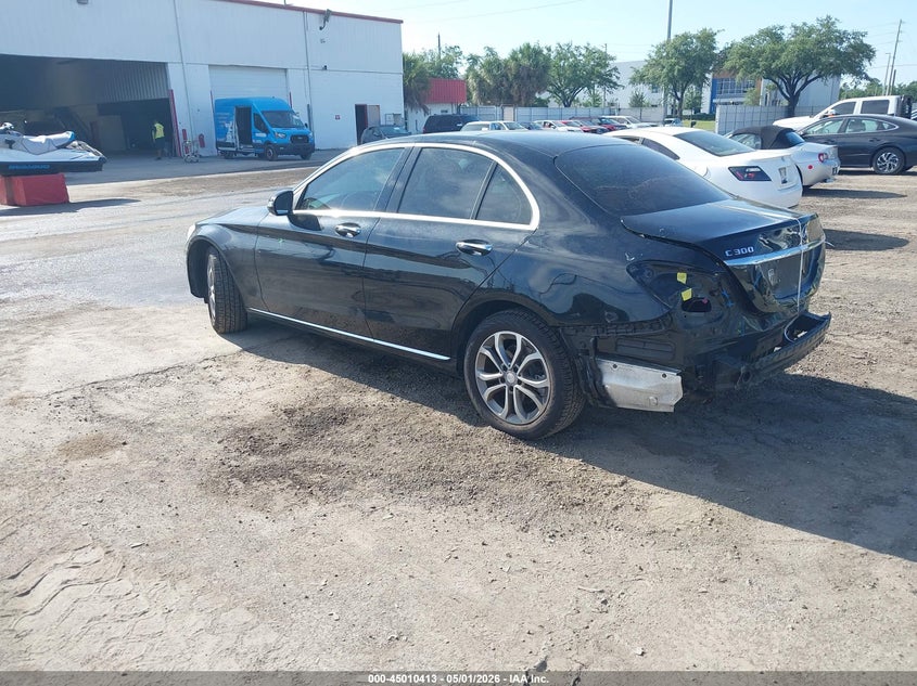2017 Mercedes-benz C-klasse VIN WDDWF4KB9HR241213 IAAI salvage auction — REAR END, Rebuildable (Florida), sold $4,450 on 2026-07-08 (photo 3)