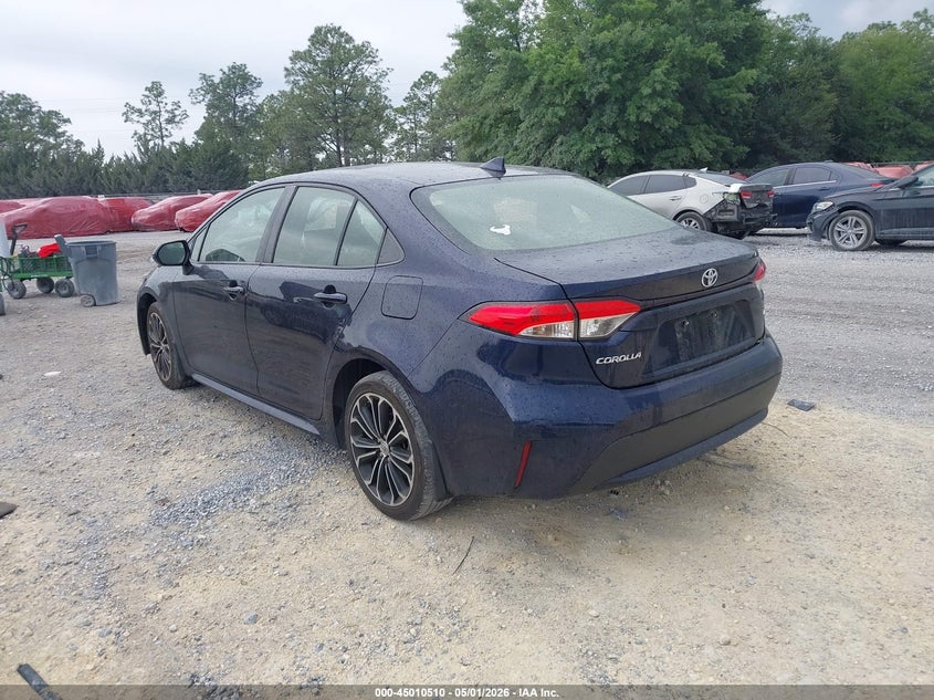 2021 Toyota Corolla VIN JTDEPMAE6MJ157230 IAAI salvage auction — RIGHT FRONT, Original (Texas), sold $3,450 on 2026-07-09 (photo 3)