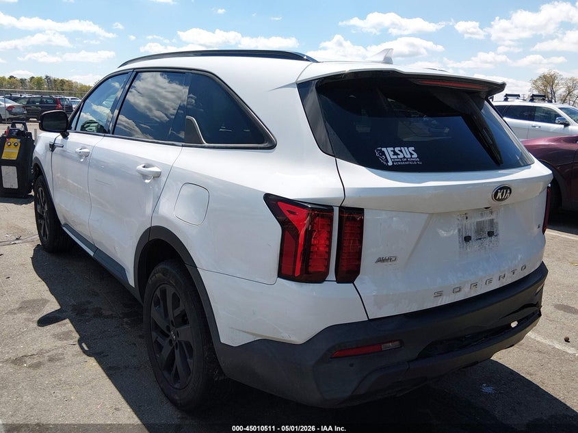 2021 Kia Sorento VIN 5XYRLDLC6MG002198 IAAI salvage auction — FRONT & REAR, Salvage (New Jersey), sold $5,100 on 2026-08-01 (photo 3)