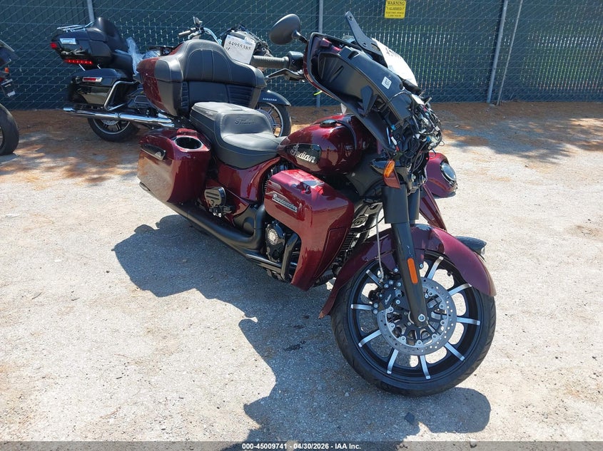 2024 Indian motorcycle co. Roadmaster VIN 56KTK9BB0R3429963 IAAI salvage auction — FRONT END, Salvage (Indiana), sold $7,600 on 2026-07-16 (photo 1)