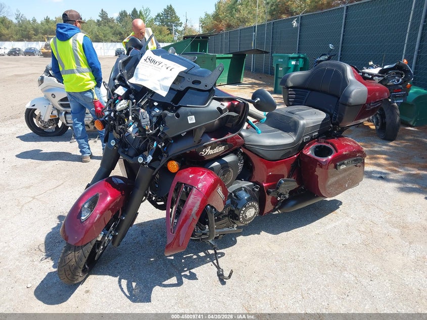 2024 Indian motorcycle co. Roadmaster VIN 56KTK9BB0R3429963 IAAI salvage auction — FRONT END, Salvage (Indiana), sold $7,600 on 2026-07-16 (photo 2)
