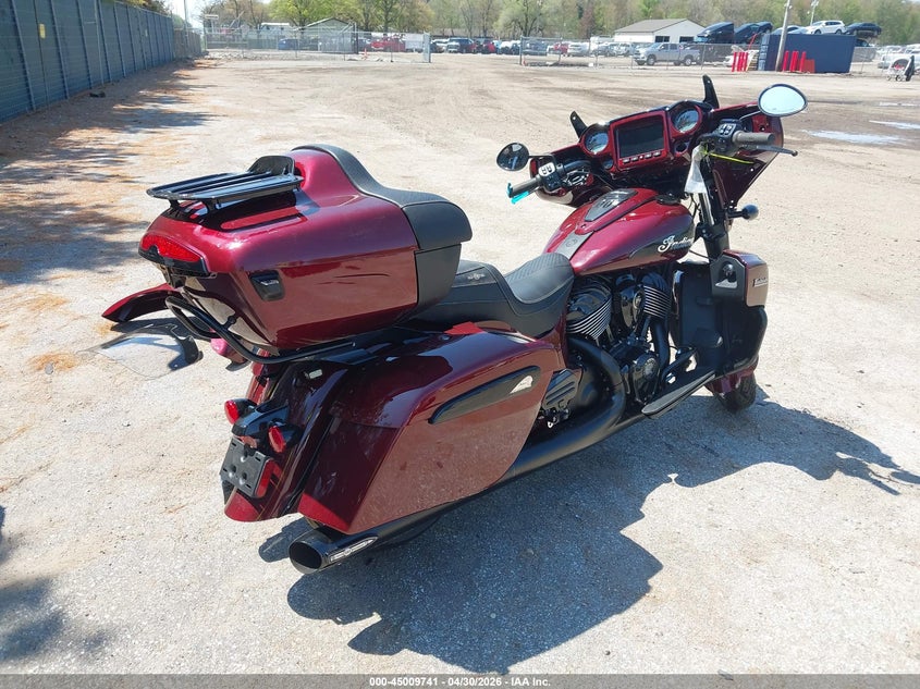 2024 Indian motorcycle co. Roadmaster VIN 56KTK9BB0R3429963 IAAI salvage auction — FRONT END, Salvage (Indiana), sold $7,600 on 2026-07-16 (photo 4)