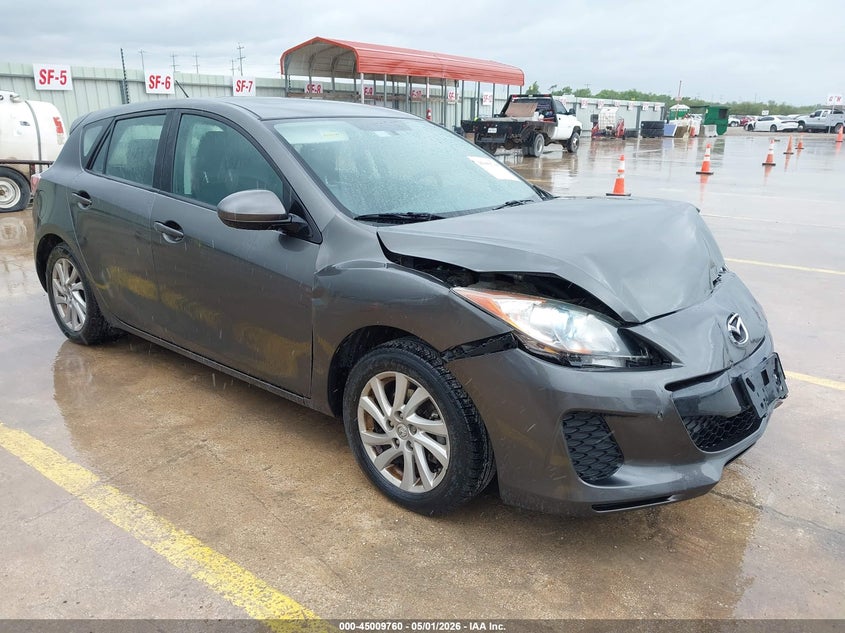 2012 Mazda 3 VIN JM1BL1M77C1653761 IAAI salvage auction — FRONT END, Original (Texas), sold $1,525 on 2026-07-13 (photo 1)