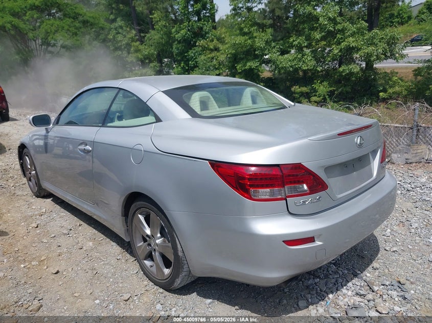 2010 Lexus Is 250c VIN JTHFF2C29A2507243 IAAI salvage auction — RIGHT SIDE, Salvage (Georgia), sold $1,650 on 2026-07-28 (photo 3)