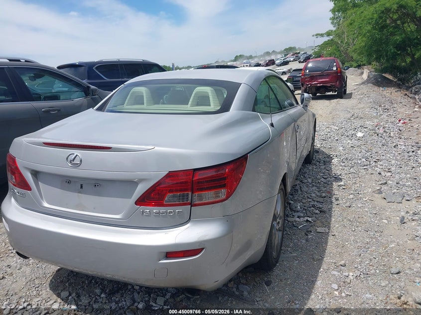 2010 Lexus Is 250c VIN JTHFF2C29A2507243 IAAI salvage auction — RIGHT SIDE, Salvage (Georgia), sold $1,650 on 2026-07-28 (photo 4)