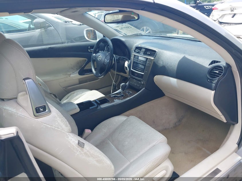 2010 Lexus Is 250c VIN JTHFF2C29A2507243 IAAI salvage auction — RIGHT SIDE, Salvage (Georgia), sold $1,650 on 2026-07-28 (photo 5)