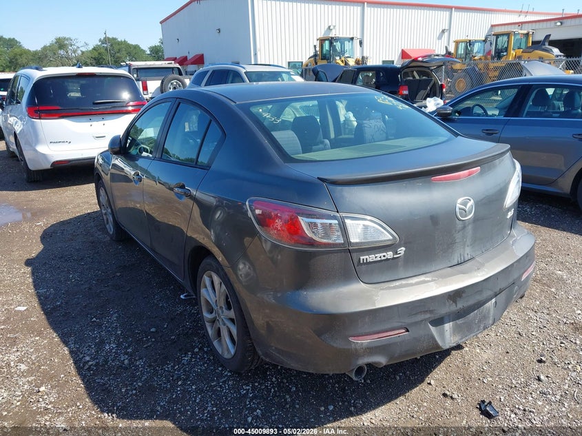 2011 Mazda 3 VIN JM1BL1U65B1489433 IAAI salvage auction — RIGHT FRONT, Salvage (Texas), sold $900 on 2026-07-07 (photo 3)