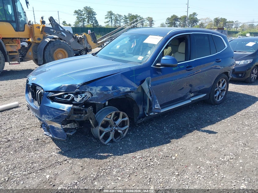 2022 BMW X3 VIN WBX57DP02NN164457 IAAI salvage auction — ALL OVER, Mv-907A (New York), sold $6,275 on 2026-07-07 (photo 2)