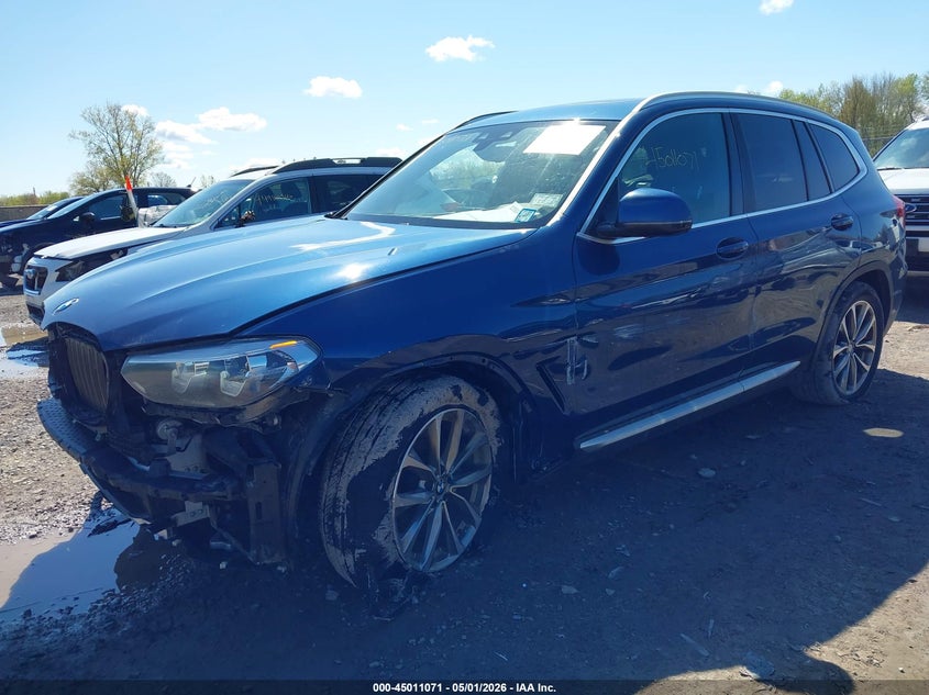2019 BMW X3 VIN 5UXTR9C58KLR08761 IAAI salvage auction — FRONT END, Mv-907A (New York), sold $7,600 on 2026-08-29 (photo 2)